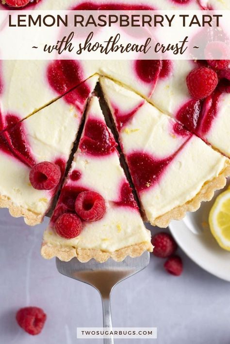 Lemon Berry Tart, Raspberry And Lemon Desserts, Elegant Desserts Easy Simple, Cheesecake Tart Recipes, Showstopping Desserts, Lemon Raspberry Tart, Tartlet Recipes, Berry Tart Recipe, Lemon Raspberry Bars