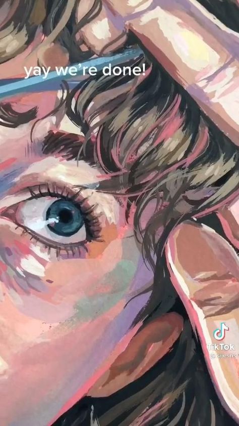 Different Art Aesthetic, Drawing Ideas With Guash, How To Paint With Gauche, Guash Painting Tutorial, How To Paint With Guash, Gouache Self Portrait, Painting People Ideas, Things To Paint With Gouache, Gouache Reference Photo