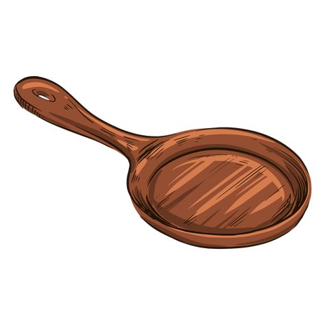 Frying Pan Illustration, Frying Pan Drawing, Pan Drawing, Pan Illustration, Pan Images, Pizza Logo, Pan Frying, Ad Illustration, Food Menu Design