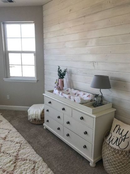 I love the rustic tone it sets for the rest of the room. Diy Plank Wall, Diy Shiplap Fireplace, Faux Wood Wall, Brick Fireplace Makeover, Faux Brick Walls, Diy Shiplap, Plank Walls, Tongue And Groove, Ship Lap Walls