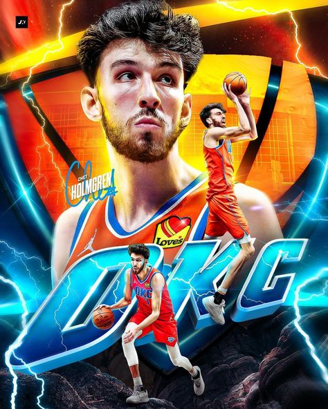 Oklahoma City Thunder Wallpapers, Chet Holmgren Wallpaper, Chet Holmgren, Gonzaga Basketball, Nba Basketball Art, Basketball Photography, Nba Wallpapers, Basketball Art, Sports Wallpapers