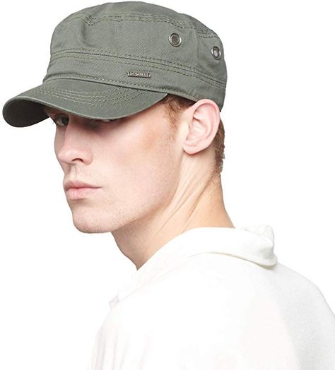 CACUSS Men's Cotton Army Cap Cadet Hat Military Flat Top Adjustable Baseball Cap (Grey): Amazon.ca: Clothing & Accessories Military Cap Outfit, Caps For Men Style, Army Hats, Captain Cap, Best Army, Cadet Hat, Tactical Wear, Army Hat, Cap Outfit