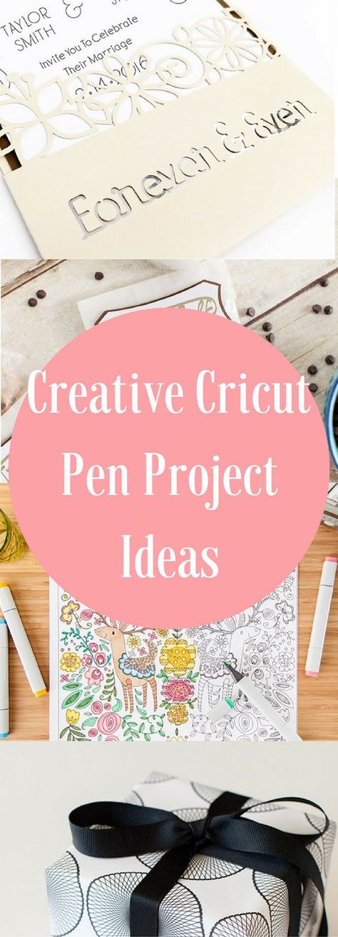 Cricut Pen Projects / Cricut Projects / DIY Cricut Projects / Cricut Ideas / Cricut Projects / Cricut Pens Cricut Pens Projects Ideas, Cricut Pen Fonts, Cricut Joy Pen Projects, Free Writing Fonts For Cricut Pen, Cricut Pens Hack, Pen Projects, Cricut Air, Pen Craft, Cricut Supplies