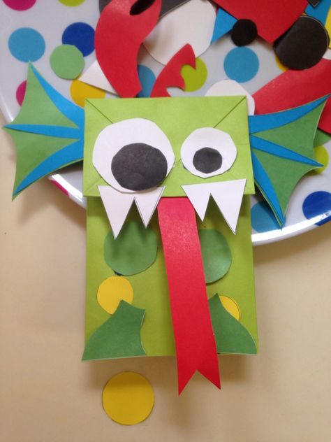 Paper Bag Monsters, Easy Paper Crafts For Kids, Paper Garden, Paper Bag Crafts, Paper Bag Puppets, Art Camp, Paper Plate Crafts, Plate Crafts, Brown Paper Bag