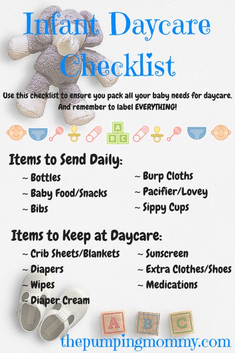 Daycare Checklist, Home Daycare Ideas, Infant Daycare, Daycare Rooms, Home Childcare, Starting A Daycare, Daycare Forms, Childcare Business, Infant Care