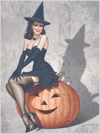 Halloween Retro Pinup by LorenzoDiMauro Halloween Pin Up, Pinup Photoshoot, Halloween Parejas, Witch Coven, Pin Up Vintage, Pin Up Girl Vintage, Halloween Photography, Halloween Clown, Halloween Retro