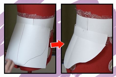 Cosplay Armor: How to Make Hip Plates and Attach Them to Your Costume Anime Halloween Costume Ideas, Diy Cosplay Props, Cosplay Props Diy, Cardboard Cosplay, Hip Armor, Wig Hacks, Anime Halloween Costume, Halloween Costume Ideas Easy, Costume Ideas Easy