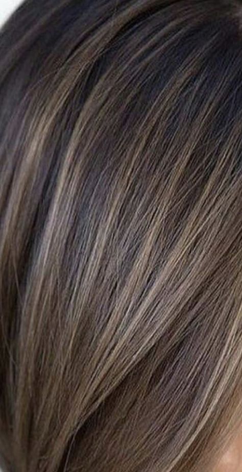 Brown Hair With Micro Highlights, Micro Foils Brunette, Brown Hair Micro Highlights, Brunette Hair With Minimal Highlights, Dark Brown Hair With Babylights Straight, Babylights Brunette Short Hair, Minimal Highlights Hair Brunettes, Dress And Shoes, Blending Gray Hair