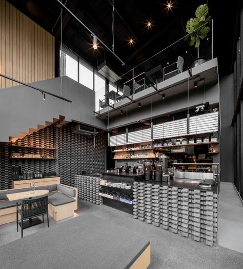 Coffee Shop architecture and design | ArchDaily Tropical Cafe, Industrial Coffee Shop, Café Design, Industrial Cafe, Coffee Shop Interior Design, Space Craft, Cafe Shop Design, Coffee Shops Interior, Beer Tap