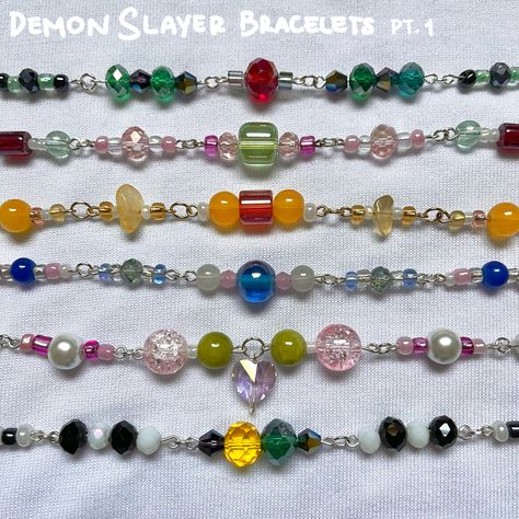 check out @ michiwoomart on instagram for more info to purchase! Demon Slayer Bracelet, Etsy Instagram, Accessories Shop, Demon Slayer, On Instagram, Quick Saves, Instagram