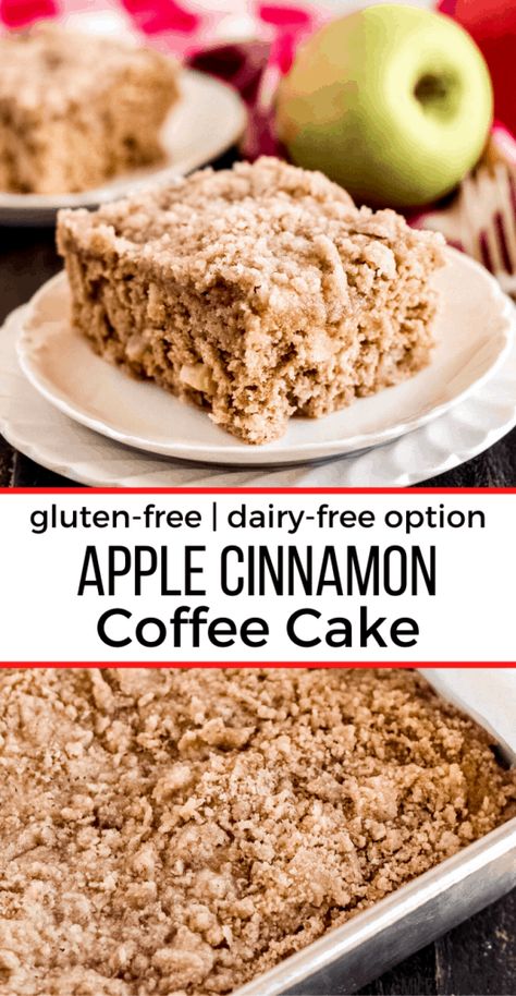 Apple Cinnamon Coffee Cake, Gluten Free Apple Recipes, Banana Coffee Cakes, Apple Cinnamon Bread, Apple Coffee Cakes, Desert Ideas, Cinnamon Coffee Cake, Cinnamon Coffee, Diced Apples