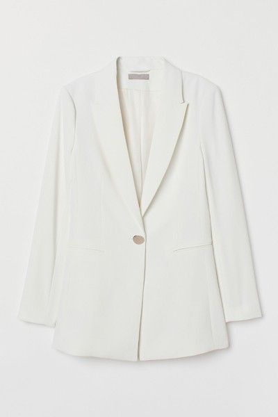 White Blazer Women, Green Homecoming Dresses, Color Palette Challenge, Causual Outfits, Single Breasted Jacket, White Jacket, Fashion Design Clothes, Girls Fashion Clothes, White Blazer