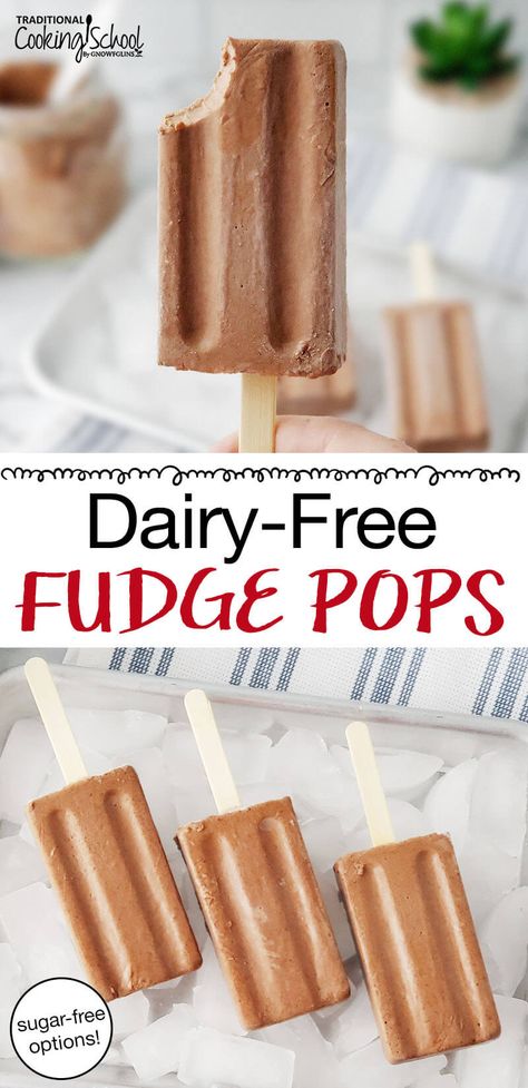 Creamy, naturally sweetened, and above all *not* drippy (perfect for littles!), this homemade fudge pops recipe is a summertime dream best enjoyed poolside! Plus, this dairy-free frozen treat with sugar-free options whips up in only 10 minutes of hands-on prep! #recipe #healthy #chocolate #popsicles #fudgepops Fudge Popsicles, Dairy Free Fudge, Homemade Nut Milk, Fudge Pops, Healty Dinner, Homemade Fudge, Popsicle Recipes, Recipes Vegan, Frozen Treat