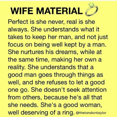 Wife Material Wife Material Qualities, Being A Wife Quotes, Wife Material Quotes, Material Quotes, Maturity Quotes, Perfect Wife, Wife Quotes, Wife Material, Madhubani Painting