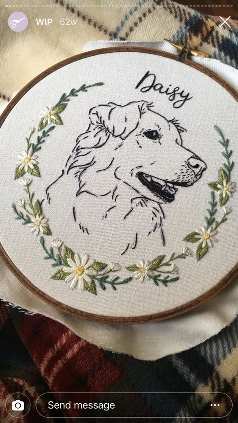 Pet Embroidery Patterns, Dog Memorial Embroidery, Easy Dog Embroidery, Dog Portrait Embroidery, Dog Hand Embroidery Patterns, Dog Hand Embroidery, Pet Portrait Embroidery, Embroidery Dog Patterns, Dog Embroidery Patterns