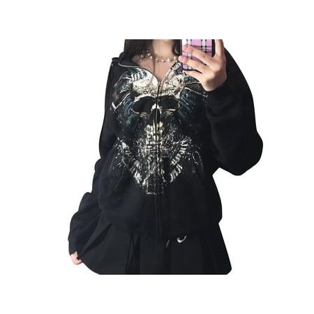 Aesthetic Coat, Grunge Sweatshirt, Y2k Fall Outfits, Fairycore Clothes, Harajuku Sweatshirt, Grunge Baggy, Oversized Clothes, Gothic Grunge, Aesthetic Hoodie