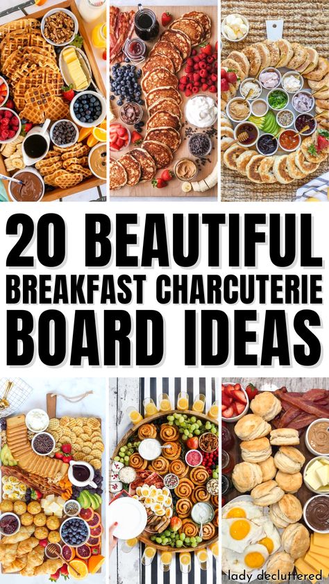 20 Beautiful Breakfast Charcuterie Board Ideas Holiday Breakfast Charcuterie Board, Small Breakfast Board, Breakfast Brunch Board, Breakfast Chauctier Board, Charcuterie Board Themes Breakfast, Brunch Themed Charcuterie Board, Breakfast Sandwich Charcuterie Board, Breakfast Ideas Hosting, Pastry Breakfast Board