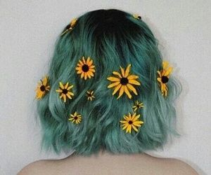 150 images about 👽👽👽 on We Heart It | See more about aesthetic, grunge and indie Green Hair, Pastel, Yellow, Flowers, Green, Hair