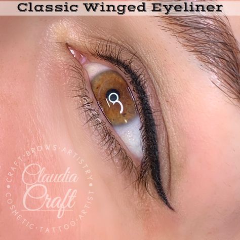 Eyeliner Classic, Eyeliner Wing, Tattoo Eyeliner, Classic Eyeliner, Mark 10 9, Eyeliner Tattoo, A Wing, Random Image, Permanent Makeup