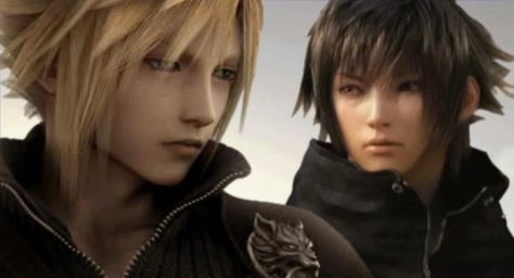 Cloud & Noctis Cloud X Noctis, Noctis X Cloud, Cloud And Noctis, Noctis And Cloud, My Life Is Boring, Final Fantasy Cloud, Square Enix, Final Fantasy, Brown Hair