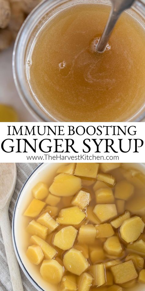 Ginger Syrup Recipe, Homemade Ginger Ale, Ginger Tea Recipe, Ginger Syrup, Herbal Healing, Ginger Recipes, Syrup Recipe, Healing Food, Homemade Remedies