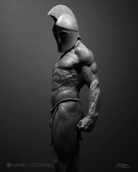 Daniel Cockersell på Instagram: "Some close-ups of the Warrior. During combat training his weapon fractured and fell to the floor. Looking up and facing his opponent, he…" Monster Clay, Head Muscles, Anatomy Sculpture, Greek Warrior, Greek Statues, The Destroyer, Combat Training, Human Anatomy Drawing, Human Anatomy Art