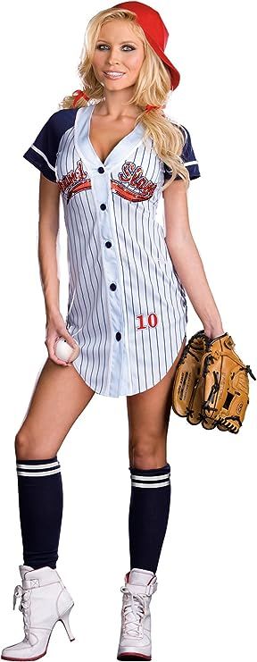 Dreamgirl Womens Baseball Player Costume, Homerun Grand Slam Baseball Halloween Costume Baseball Halloween Costume, Halloween Costume Teenage Girl, Baseball Player Costume, Baseball Costumes, Home Halloween Costumes, Cheap Halloween Costumes, Hallowen Ideas, Sports Costume, Baseball Girls