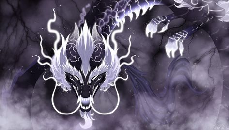 Black Japanese Dragon, Cloud Serpent, Humanoid Dragon, Lightning Dragon, Elemental Dragons, Legendary Dragons, Mythical Dragons, Super Powers Art, Beast Creature