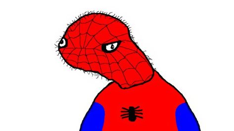 Man Meme, Spiderman, Blue