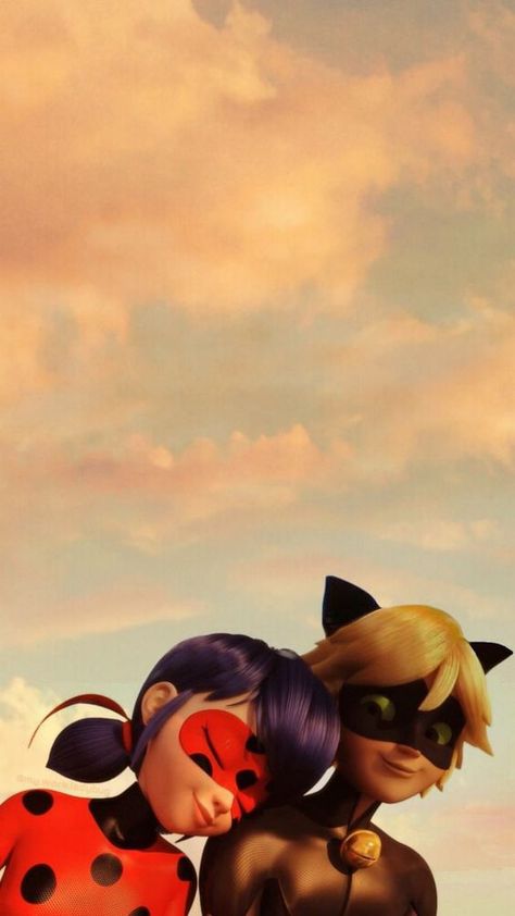 Catnoir And Ladybug, Tikki Y Plagg, Ladybug And Cat Noir, Ladybug Wallpaper, Miraculous Ladybug Oc, Miraculous Wallpaper, Miraculous Ladybug Wallpaper, Marinette And Adrien, Miraculous Ladybug Movie