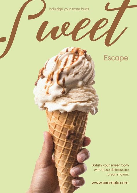 Ice cream poster template | premium image by rawpixel.com / Aew Ice Cream Poster Design Ideas, Ice Cream Design Poster, Ice Cream Ads Design, Dessert Advertising Design, Ice Cream Marketing, Ice Cream Graphic Design, Healthy Gelato, Ice Cream Advertisement, Ice Cream Poster Design