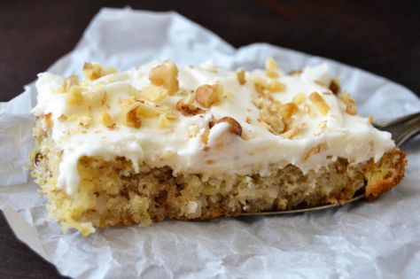 Hummingbird Cake Bars | The View from Great Island Cake Bars Recipe, Hummingbird Food, Easy Cakes, Cooking Magazine, Dessert Original, Fredericksburg Virginia, Hummingbird Cake, Gateaux Cake, Healthier Food