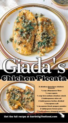 Turkey Piccata Recipe, Giada's Chicken Piccata, Chicken Piccata Baked, Chicken Piccata Oven Baked, Chicken Picatta Pasta Recipes, Crispy Chicken Piccata, Chicken Piccata Sauce, Best Chicken Piccata Recipe, Baked Chicken Piccata Recipe