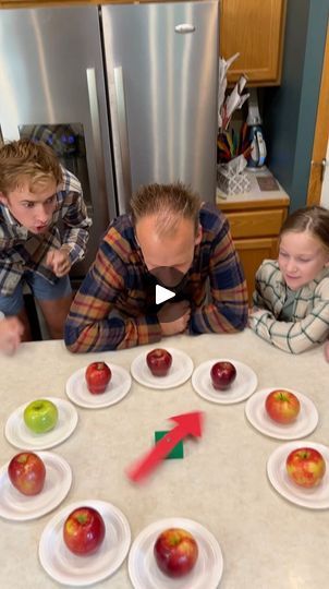 5.7M views · 9.1K comments | An Apple a Day 🍎 | An Apple a Day 🍎

Awesome Fall family game. See if you can answer these fun apple questions for great prizes.

(for entertainment) | By Peter B | Okay, go for it playoffs. Spin
the spinner. Spin the spinner. Oh, you get this one. Okay.
Your number is six. Number six which means you get the number
six bucket. Right here. That's your prize but before you can
open your prize, I have a question for you. Your question
is, according to the popular saying, an apple a day keeps
oh. The doctor away? Oh. An apple a day keeps the doctor
away. Okay, open your prize. Open your bucket. Open your
bucket. What's your prize? What's inside? What's alright?
Oh. There you go. Sparkling apple juice. Sparkling apple
juice. Sparkling apple juice. Go for it. Go fo Pin The Apple On The Tree Game, Apple Games For Kids, Apples To Apples Game Diy, Sparkling Apple Juice, I Have A Question, Bobbing For Apples, Fall Games, An Apple A Day, Apples To Apples Game