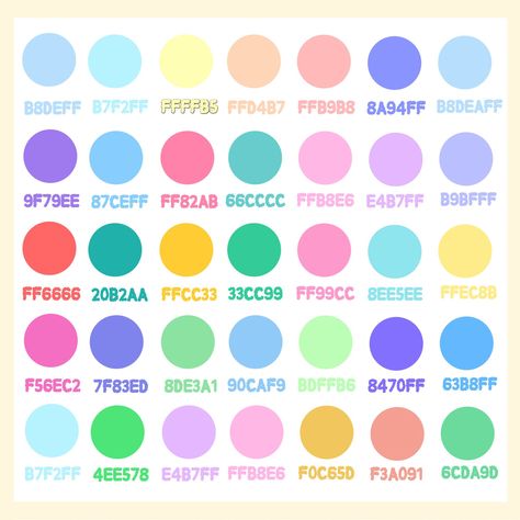 Color Coding Notes, Flat Color Palette, Good Note, Hex Color, Pie In The Sky, Hex Color Palette, Color Palette Challenge, Color Palette Bright, Hex Color Codes