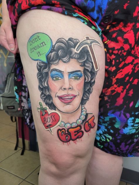 Frank N Furter Tattoo, Don't Dream It Be It, Frank N Furter, It Tattoo, Dream It, St Paul, Portrait Tattoo, Tattoos