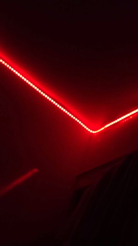 Bedroom Atheistic, Red Led Lights Bedroom Aesthetic, Red Light Room, Red Lights Bedroom, Led Lights Bedroom Aesthetic, Led Rouge, Gear Room, Dark Forest Aesthetic, Led Lighting Bedroom