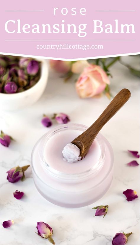 DIY Rose Cleansing Balm Make Up Diy, Diy Makeup Remover, Diy Rose, Diy Kosmetik, Diy Roses, Pamper Yourself, Diy Skincare, Image Skincare, Natural Diy