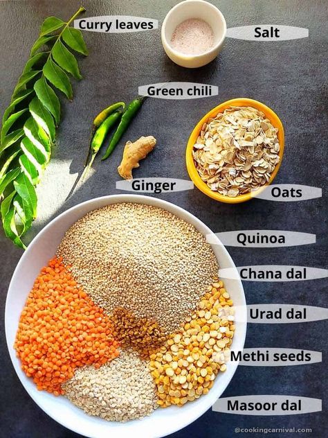 Healthy Dosa Batter Recipe, Lentil Dosa Recipe, Different Types Of Dosa Recipe, Quinoa Dosa Recipe, Indian Quinoa Recipes, Healthy Dosa Recipe, Dosa Recipes Indian, Quinoa Recipes Indian, Oats Dosa Recipe