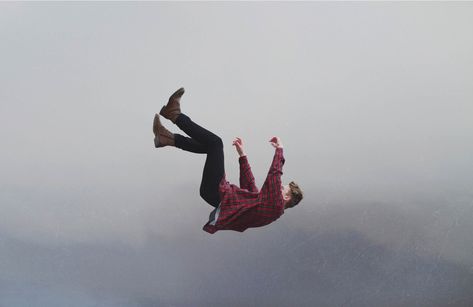 man falling from the skies during daytime #action #adult checkered shirt #falling #guy #man #outdoors #person #portrait full length #sky #day no people #2K #wallpaper #hdwallpaper #desktop Falling Backwards, Someone Falling, Person Falling, Dream Symbols, Falling From The Sky, Dream Interpretation, Falling Down, 그림 그리기, A Man