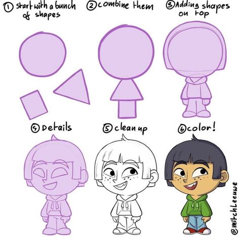 Cartoon Body Shapes, Patchwork Toys, Basic Sketches, Cartoon Ears, Sugarcane Juice, Cartoon Designs, Chibi Sketch, Illustration Art Kids, Simple Character