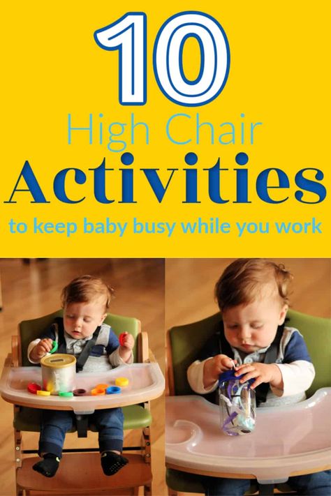 High Chair Activities, Toddler High Chair, Activities For One Year Olds, Kids Wedding Activities, Baby Play Activities, Baby Learning Activities, Baby Activities, Baby Chair, Baby High Chair