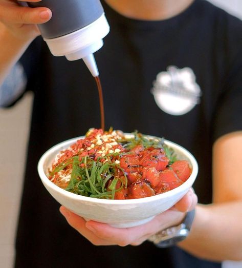 Pokey Okey on Instagram: “Take your taste buds to the next level by adding the NEW Smokey Teriyaki sauce to your next Poke Bowl . . . . . #vancouverfoodie #yvreats…” Poke Bowl Restaurant, Poke Sushi Bowl, Poke Bowl, Teriyaki Sauce, Bubble Tea, Taste Buds, Tomato Salsa, Sauce, Restaurant