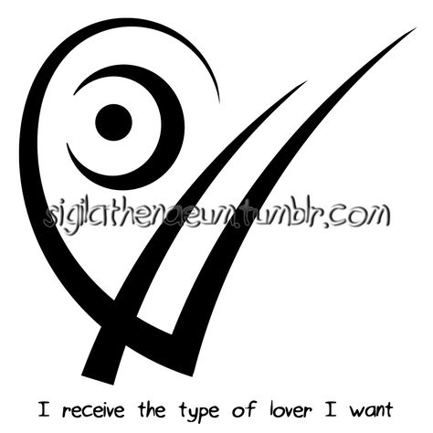 “I receive the type of lover I want” sigil for anonymous Sigil requests are closed. Sigil To Make Someone Love You, Shifting Sigils, Love Attraction Sigil, Obsession Sigil, Sigils For Love, Self Love Sigil, Sigil For Love, Love Sigils, Love Sigil