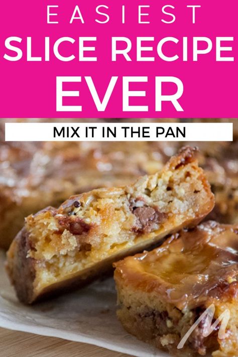 Tray Bake Recipes Sweets, Thermomix Slice Recipes, Carmel Slices Recipe, Quick Squares Recipes, Quick And Easy Slices, Healthy Slices Recipes, Condensed Milk No Bake Recipes, Quick Slices Recipes, No Bake Slices Condensed Milk