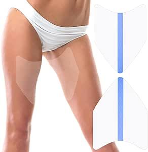 WOLAIYE Thigh Inner Anti Chafing Sticker,Thighs Prevention Anti Friction Pad,Invisible Thigh Tapes Chafe,Transparent Protection Skin Patches-6PCS Skin Patches, Anti Chafing, Cycling Workout, Photo Storage, Sport Fitness, Movies And Tv Shows, Skin, Sports