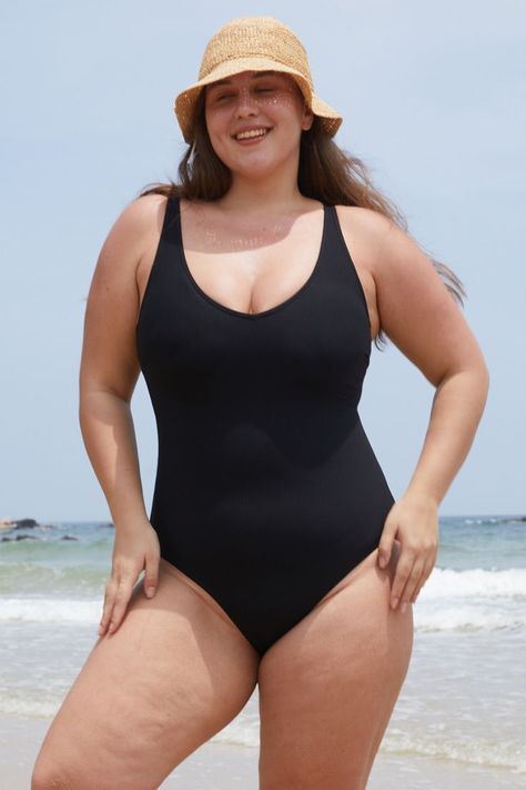 Fabric: 74% Recycled Polyamide, 26% Spandex Lining: 87% Recycled Polyamide, 13% Spandex High Cut One Piece Swimsuit, Sustainable Boutique, Ethical Swimwear, Swimsuit One Piece, Plus Size One Piece, Swimsuits Hot, Boutique Collection, Black Cross, Plus Size Swimsuits