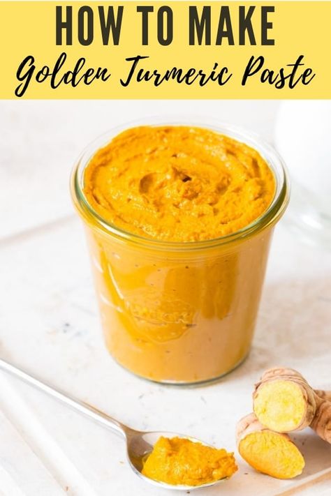 Learn how easy it’s to make golden turmeric paste that offers so many health benefits and can be used in so many ways beyond golden turmeric latte.This bright golden paste recipe has so many healing properties and is so much better and cheaper to make your own paste at home. #homemaderemedy #turmericpaste #goldenmilk #coconutoil #benefitsofturmeric #facemasks #turmericbenefits #remedyforcold