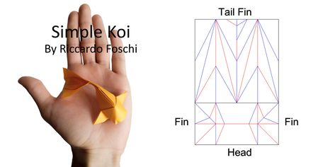 https://flic.kr/p/t6oqNq | Origami Simple Koi CP (Riccardo Foschi) | Tutorial Here: youtu.be/BRElp2yn7o0 Koi Origami, Origami Japan, Origami Toys, Origami Yoda, Origami Tutorials, Origami Artist, Origami For Beginners, Origami Dragon, Origami Fish