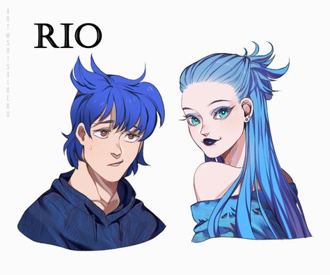 Rio Human Version, Avatar Human Version, Monsters Inc Human, Nico Rio, Rio Fanart, Disney Characters As Humans, Disney Anime Style, Humanized Disney, Rio Movie